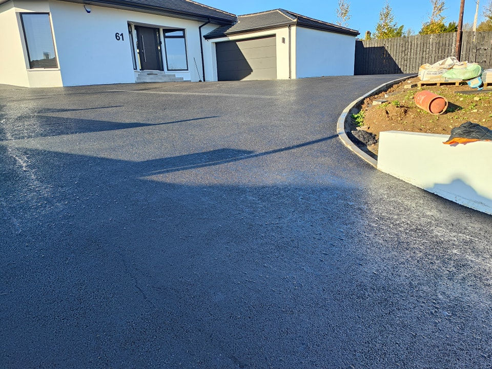 Drive leading to house