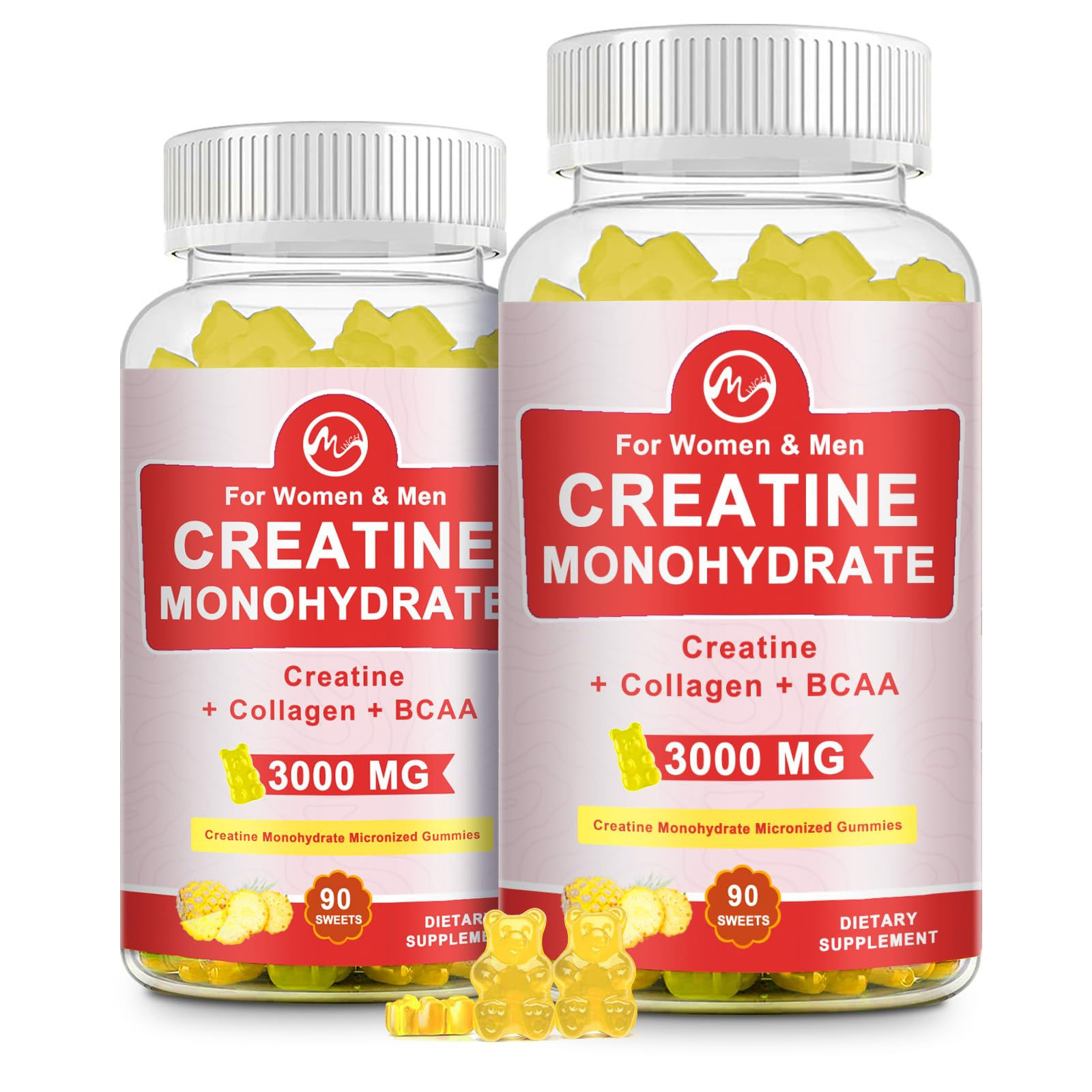 Creatine Gummy 3g of Creatine Monohydrate per Serving Sugar Free Creatine Monohy
