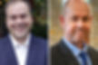 (Above) Cook County Assessor Fritz Kaegi (left in photo) and Lyons Township Assessor Patrick Hynes.