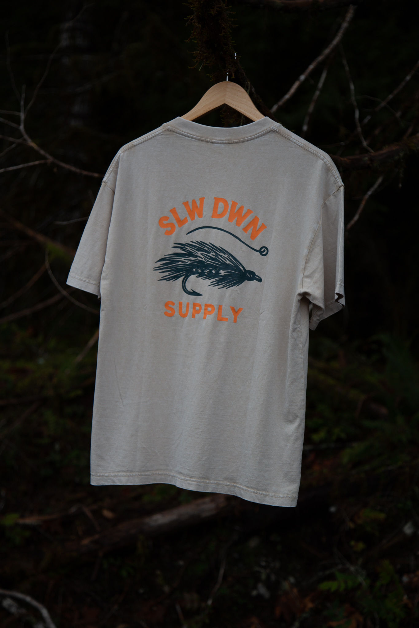Apricot Vintage Wash Fly Tee