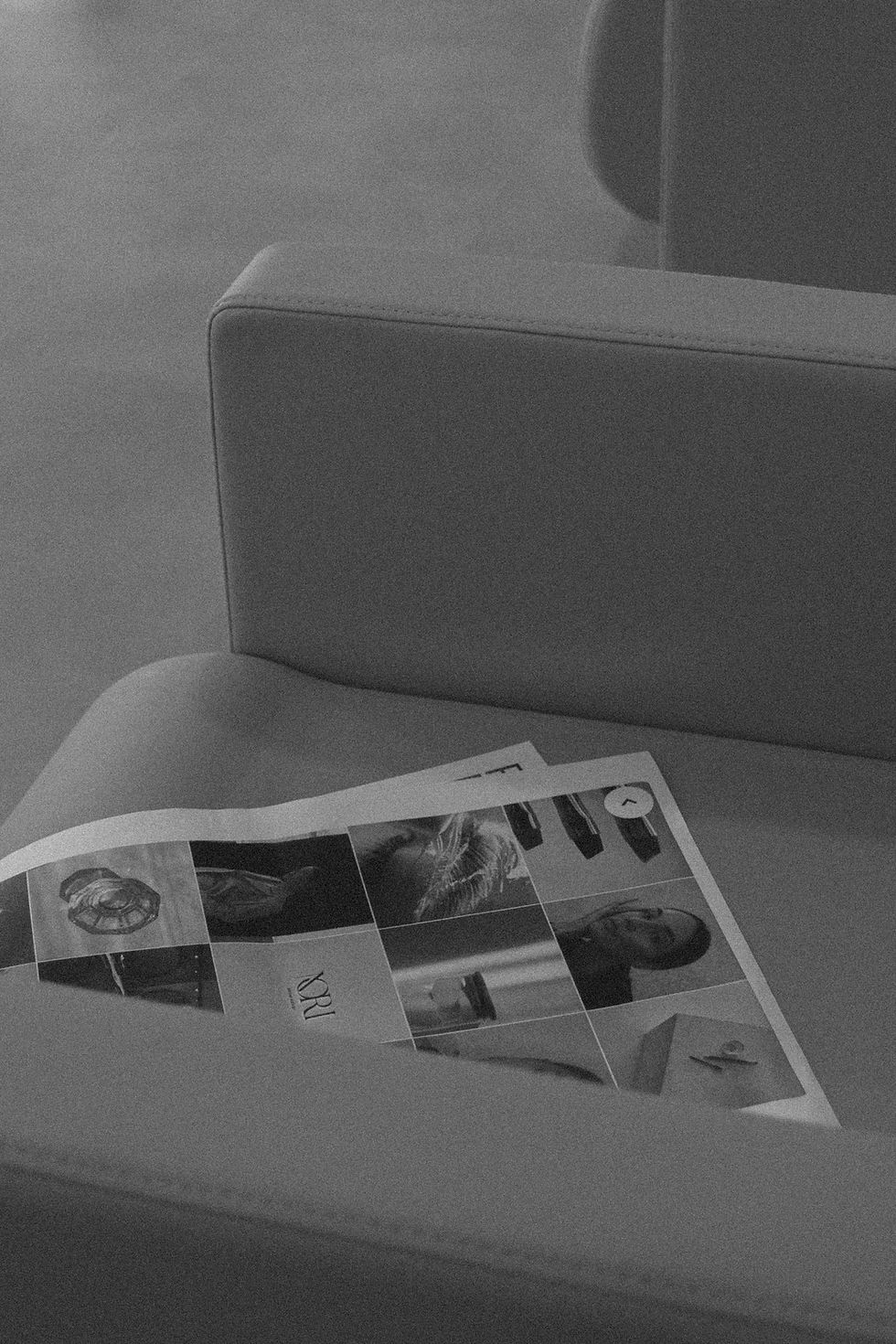 magazine laying on the waiting chair