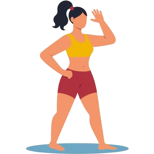 Woman in athletic wear posing