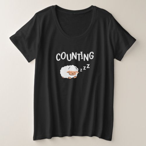 Big Deals! Sheep Sleep Help Design for Sleep Lovers Plus Size T-Shirt