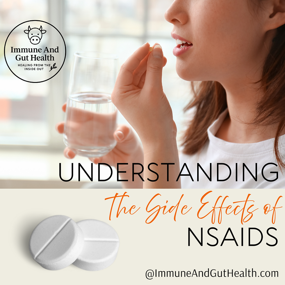 woman Taking an NSAID unaware of the side-effect of gut lining issues