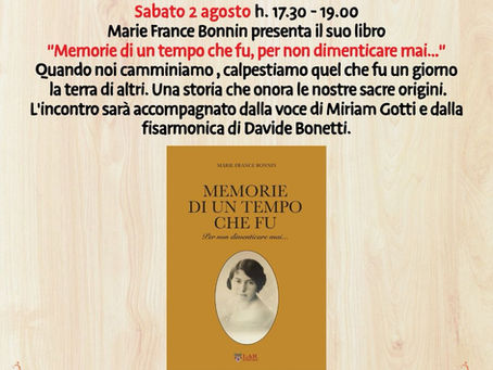 Bucaneve Fusion Week - Presentazione libro "Memorie di un tempo che fu"