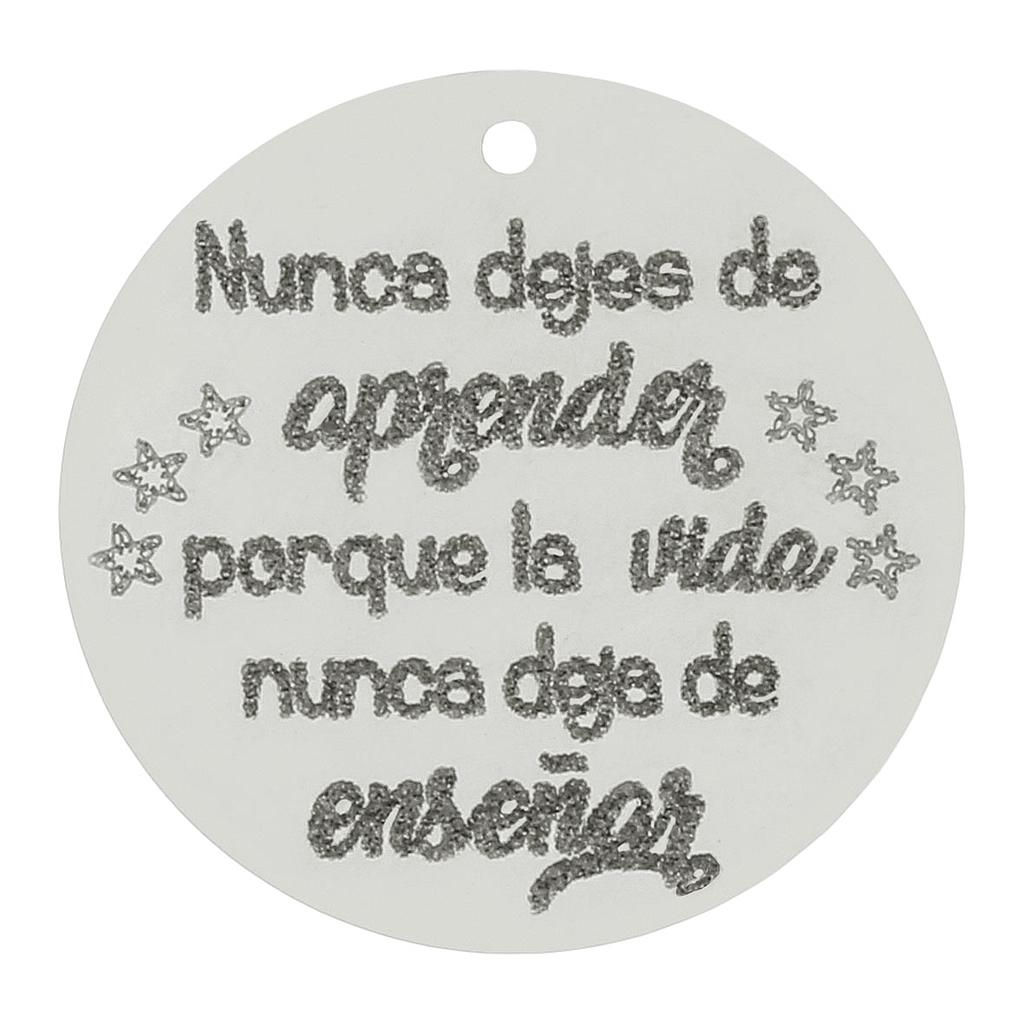 MI HISTORIA - ABALORIO NUNCA DEJES...PLATA 925MM