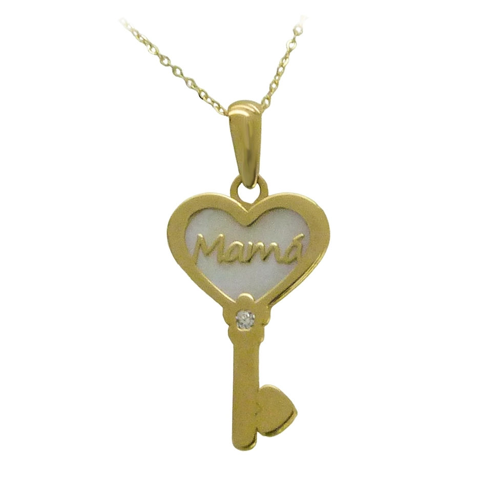 GARGANTILLA LLAVE MAMÁ ORO 18 KILATES 6H-1150