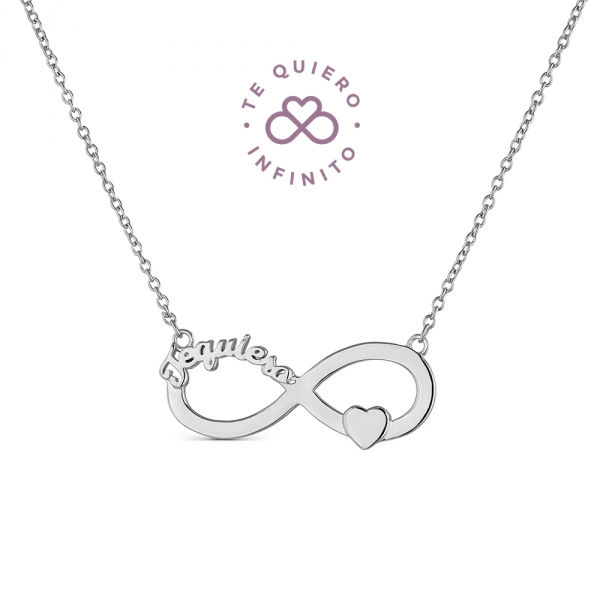 Colgante de plata Infinito