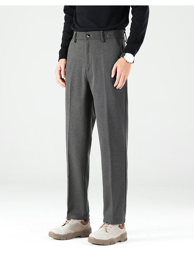 Thumbnail: Men's Casual Pants Straight-Leg Drapey Dress Pants Long Pants