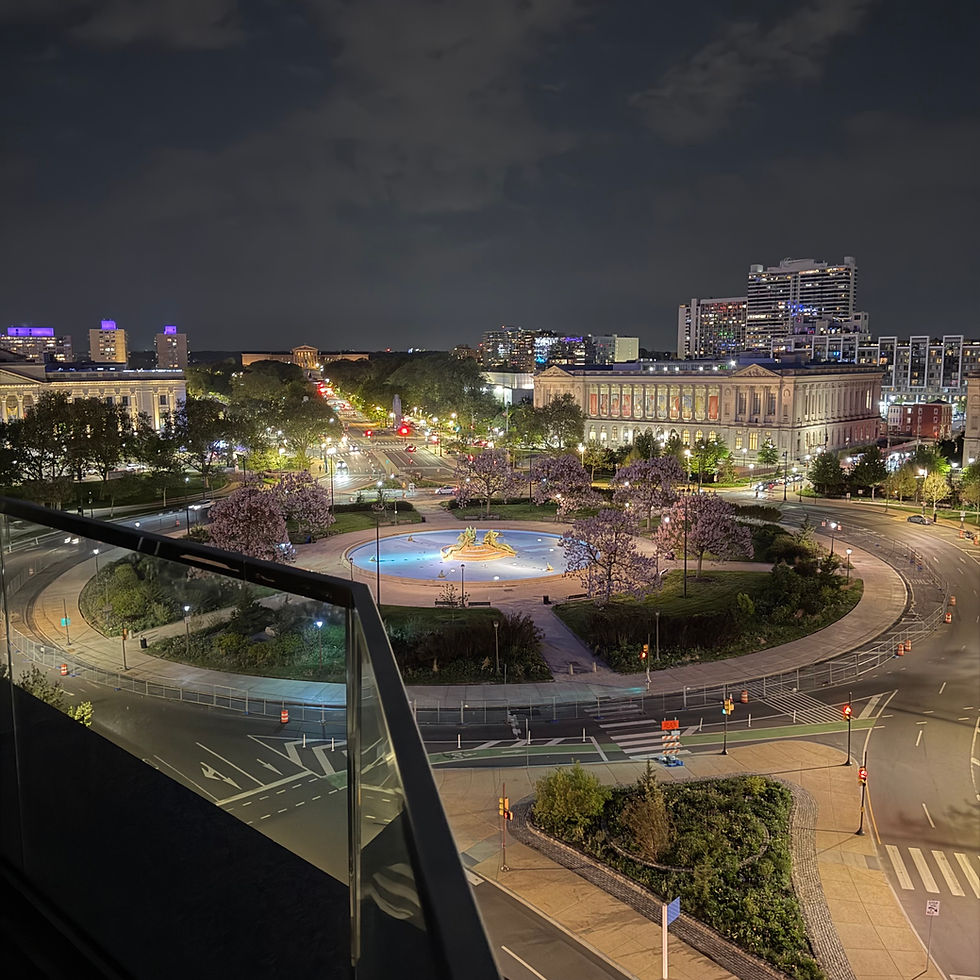 From the rooftop of the Logan Hotel - Philadelphia