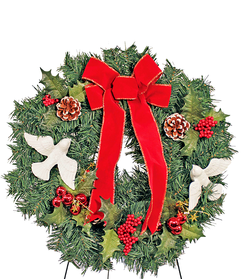 20" Dove Wreath