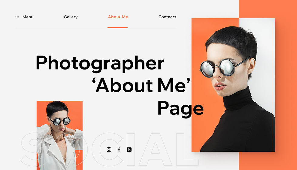 How to Write a Good About Me Page for Photography Website