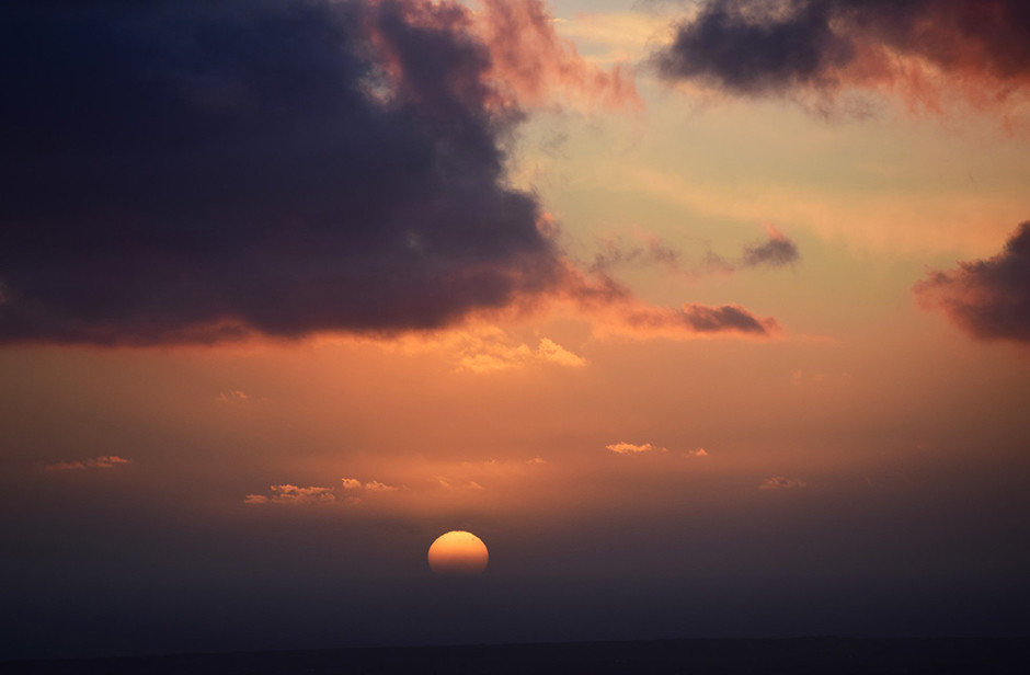 colorful sunset sky