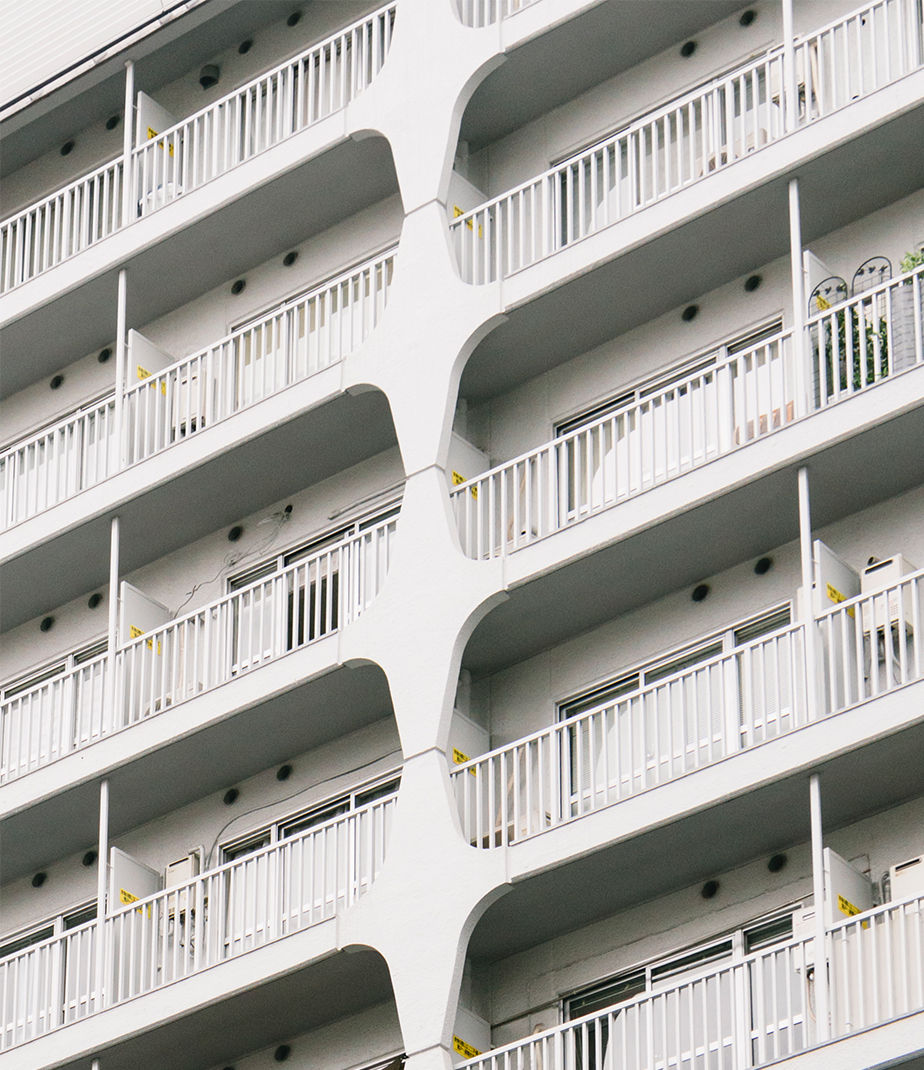 urban photography balcony pattern