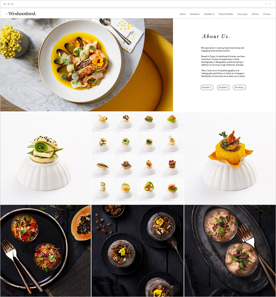 food photography portfolio