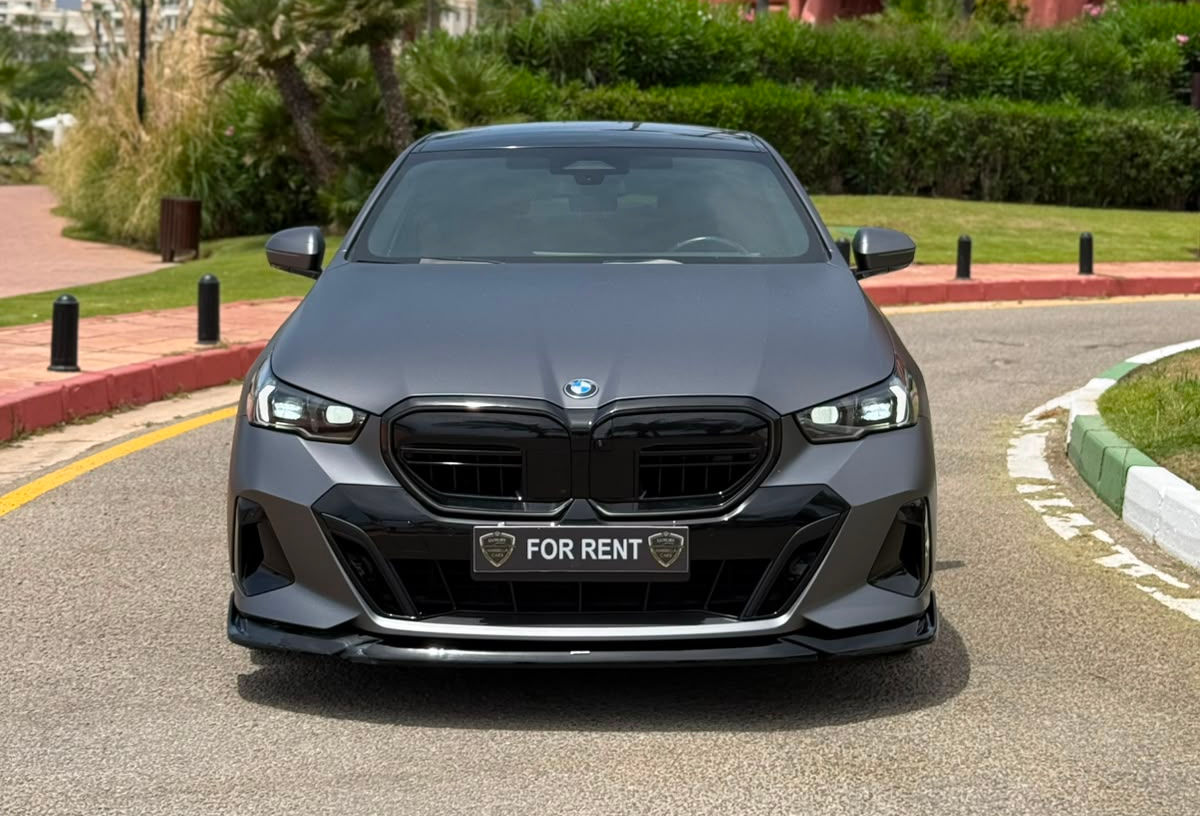 Front view of the BMW 520d M Sport available for rent in Marbella