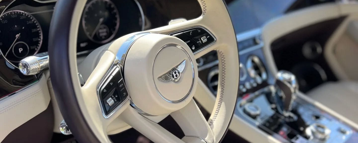Bentley Continental GT cockpit with premium technology and luxury finishes