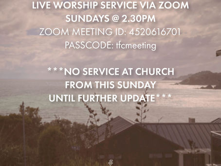Live Worship Service via Zoom