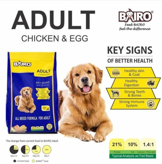 Bairo Dog Food Adult 1 Kg Petsnplants