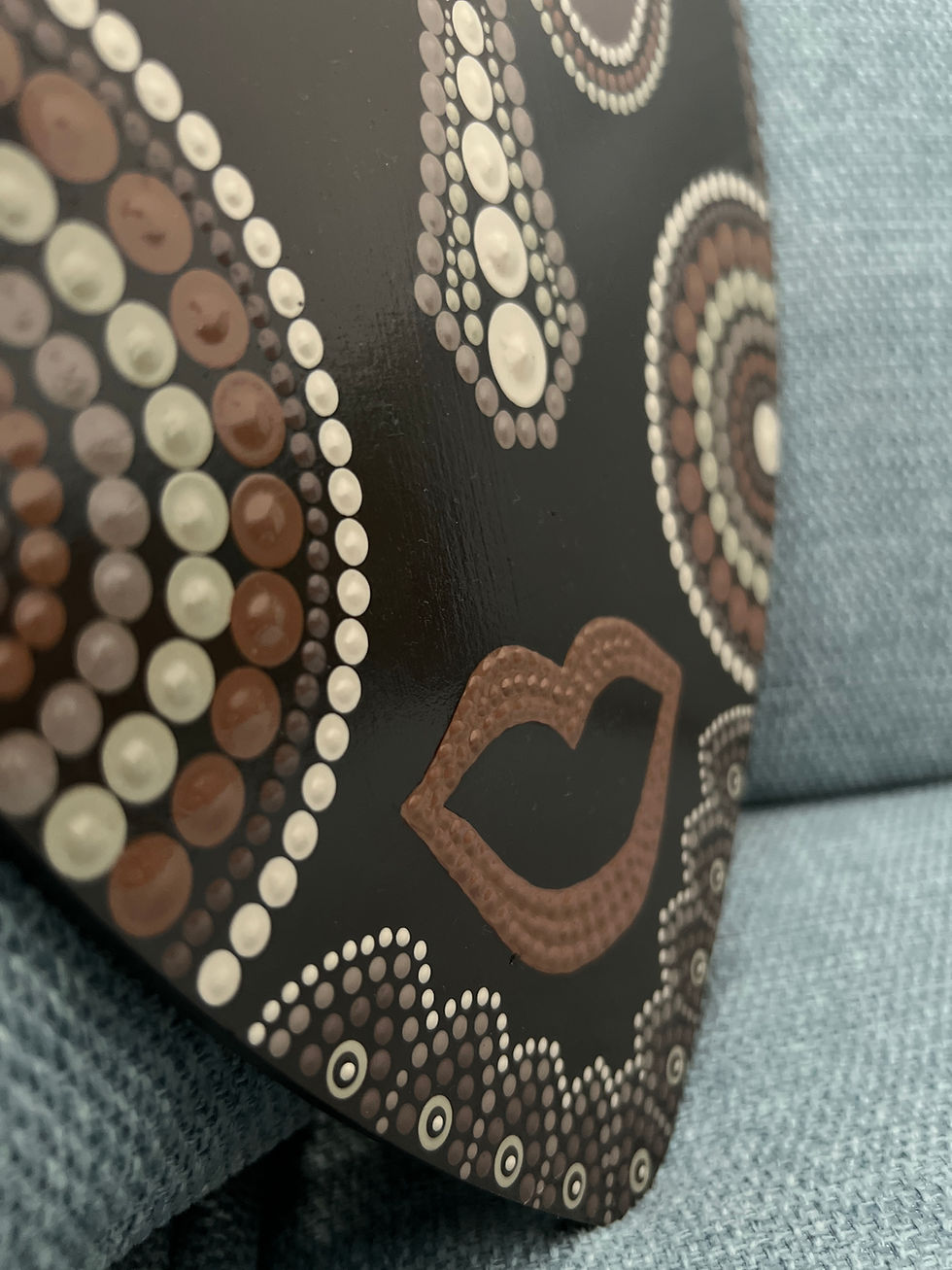 תמונה ממוזערת: עיצוב יצירות בשיטת הנקודות - מסכה אפריקאית