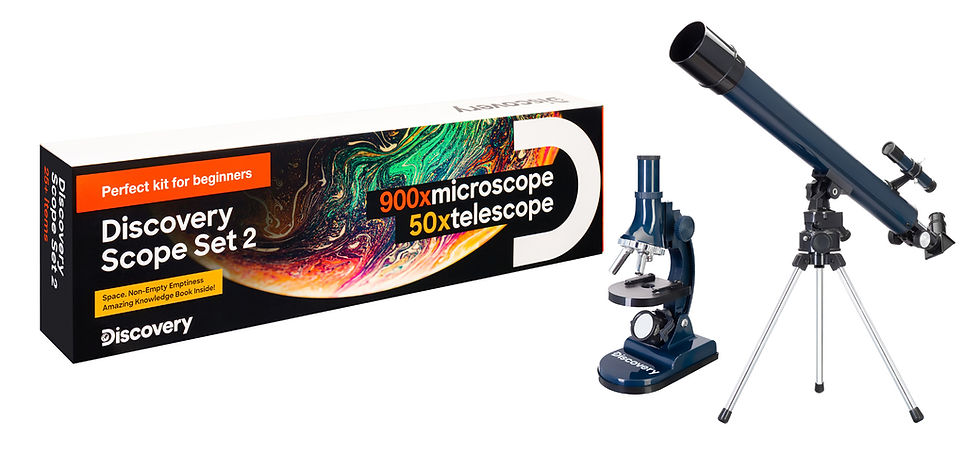 Thumbnail: Levenhuk Discovery Scope Set 2 with book