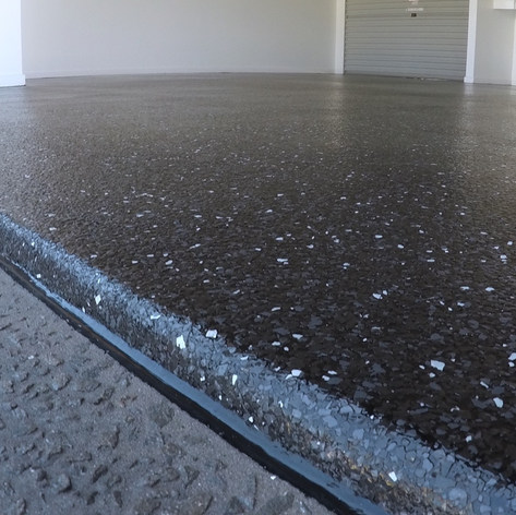 Carbon Black flake over Black