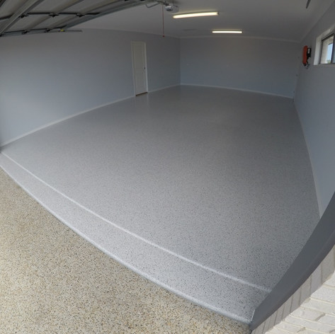 Granite flake over Neutral Grey
