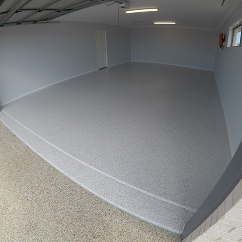 Granite flake over Neutral Grey