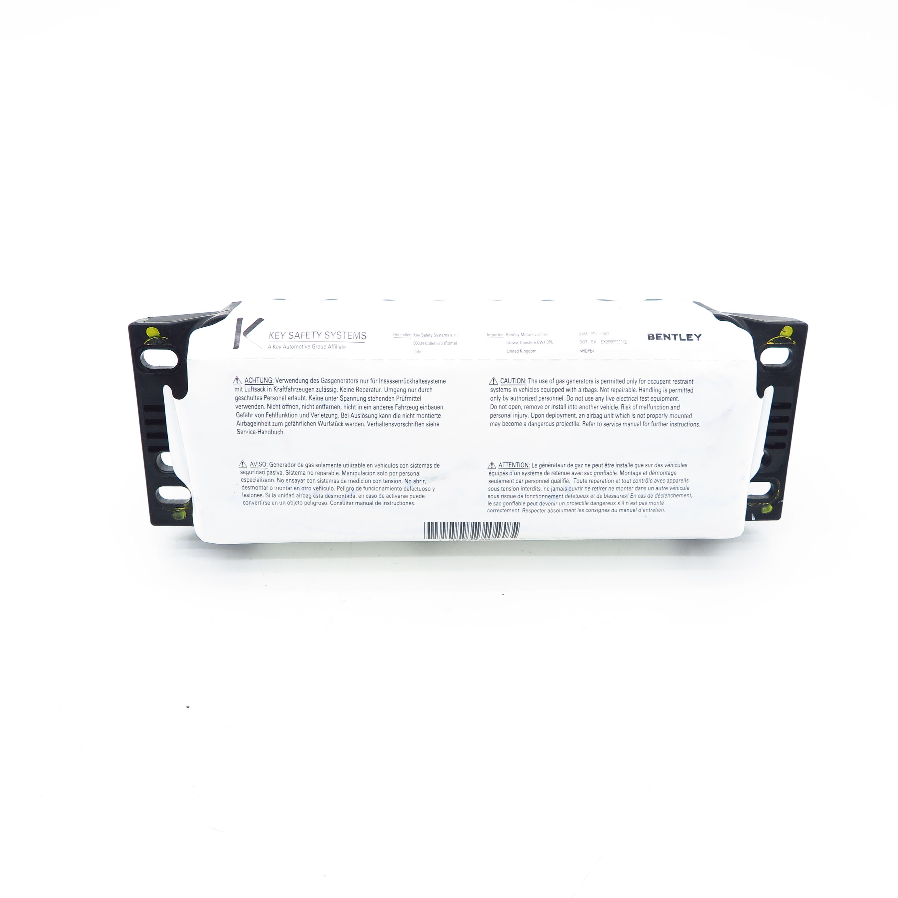 Beifahrerairbag Bentley Continental Coupe GT W12 09.11-07.18 3W0880204G