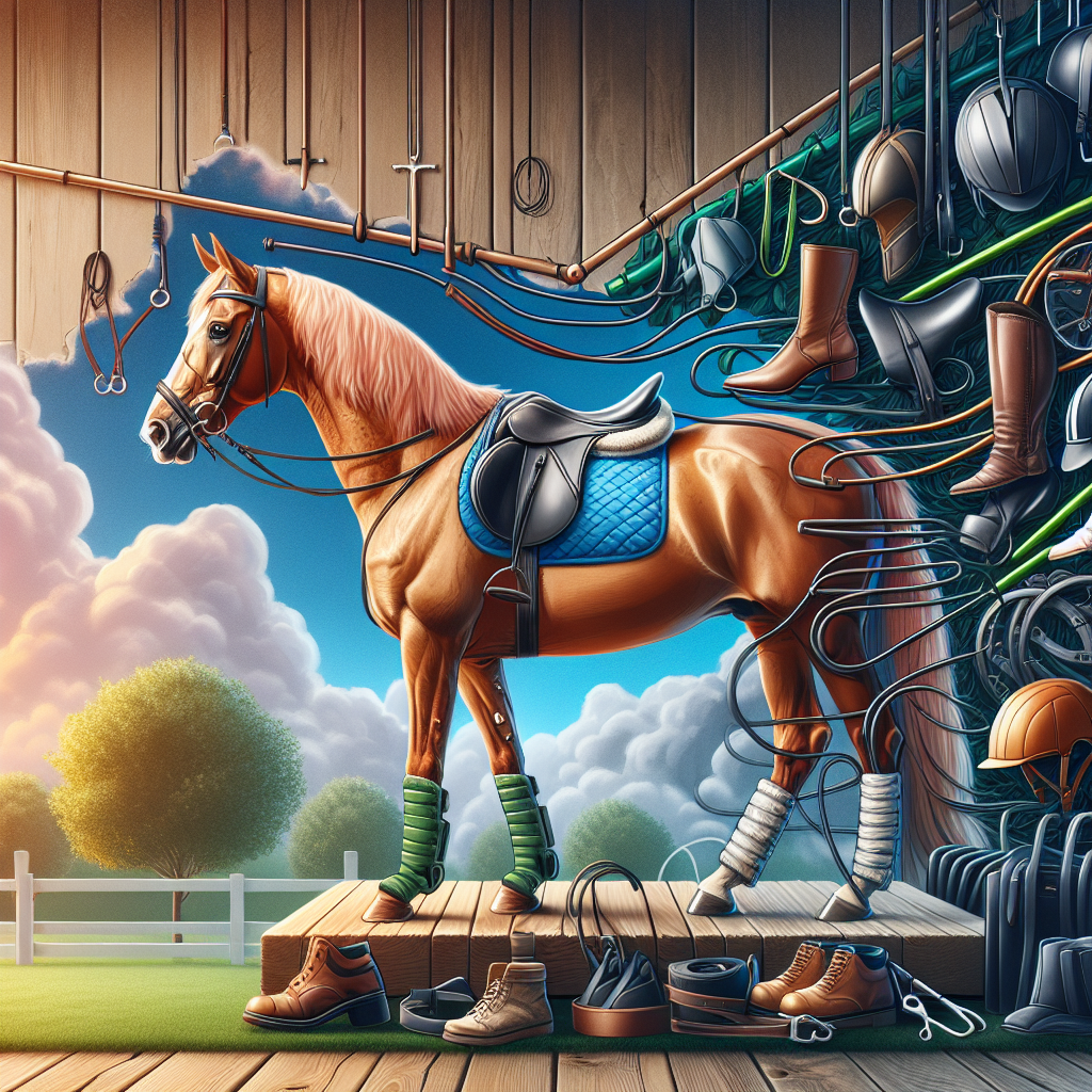 Horse jumping over hurdle