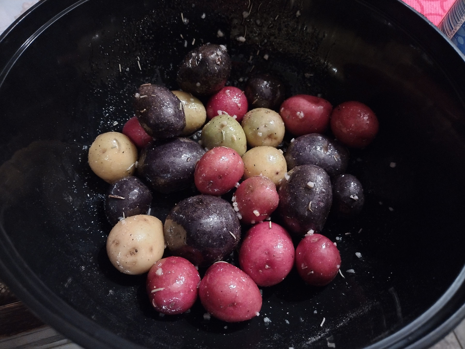 potatoes in a bowl