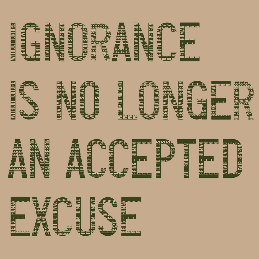 AWOKE 'Ignorance' Tee - A Call to Educate Yourself and Reject Ignorance