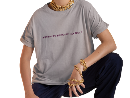 Behind the Seams: The 'Question War' Boas.Tee – Puzzling Over War’s Persistence