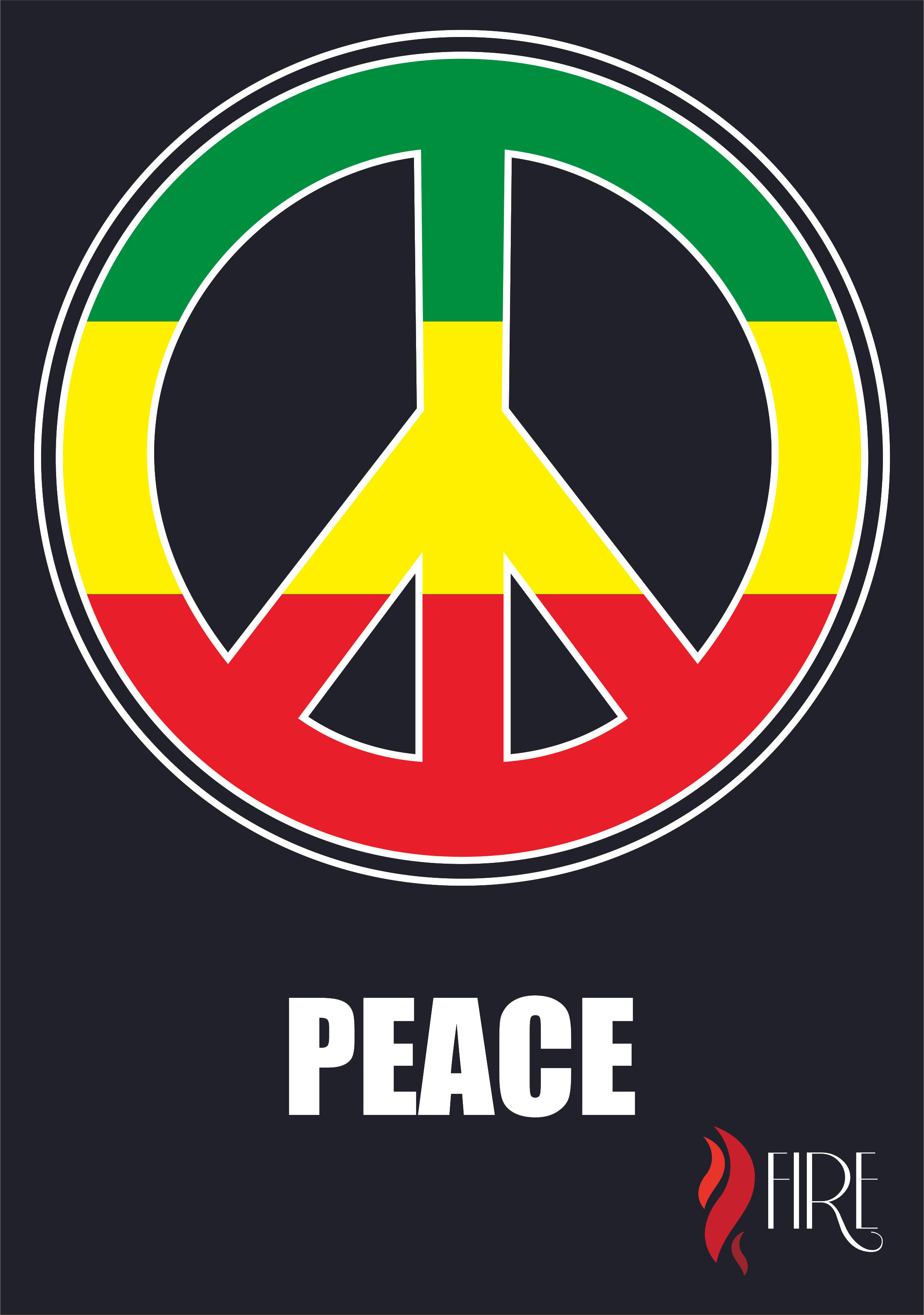 Camisa Reggae - PEACE