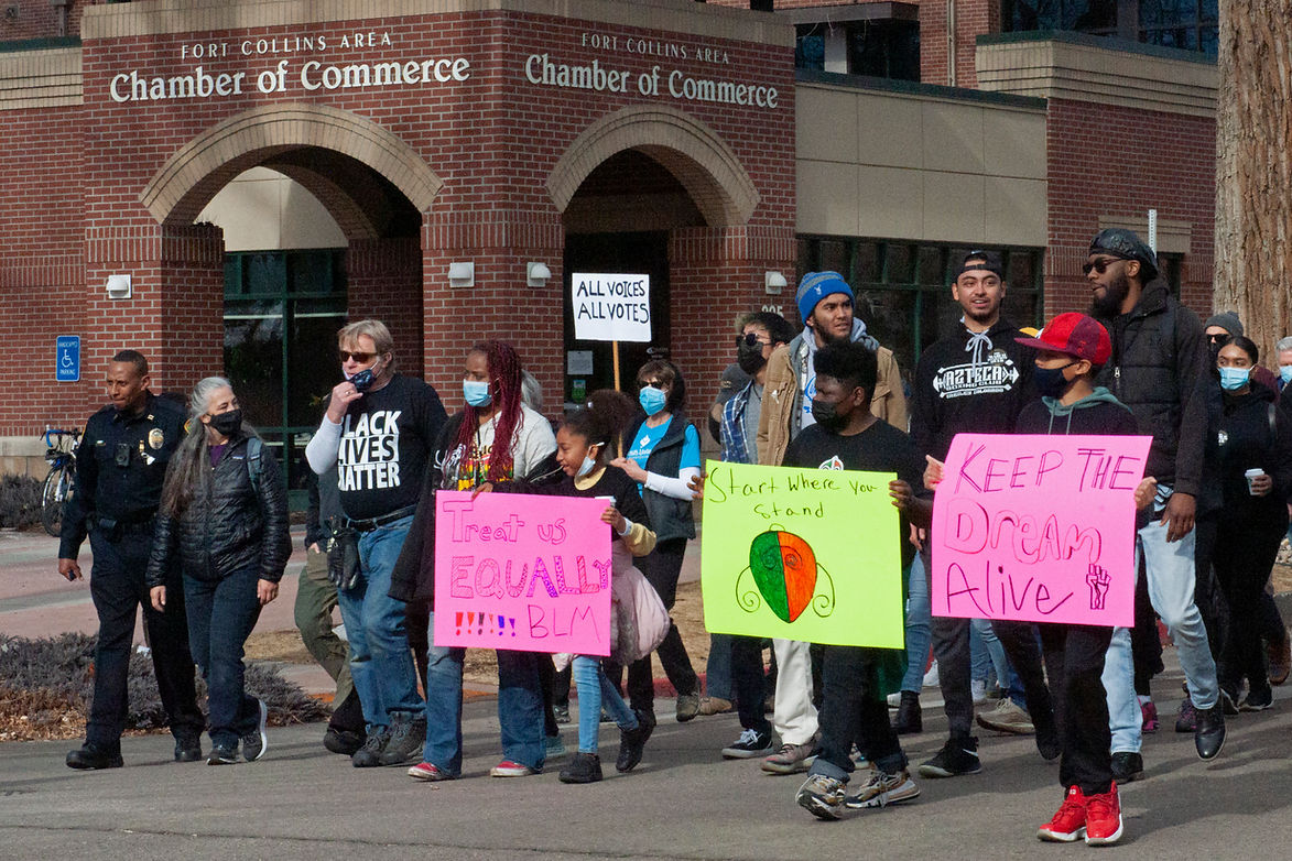 MLK March in Fort Collins