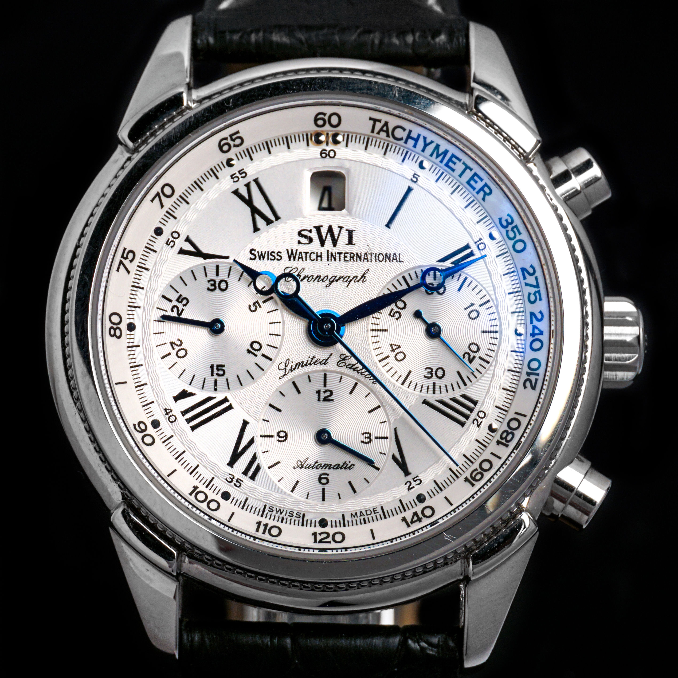Rare Limited Edition Swiss Watch International Chronograph Man's Watch