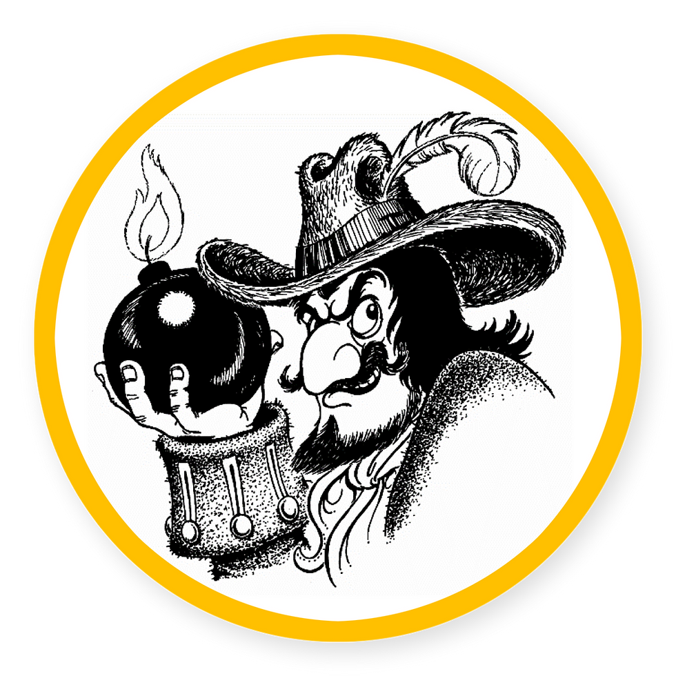 Queniborough November 5th Logo In Yellow Roundal