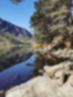 Upper Lake Glendalough leading up to the Glendalough Mines