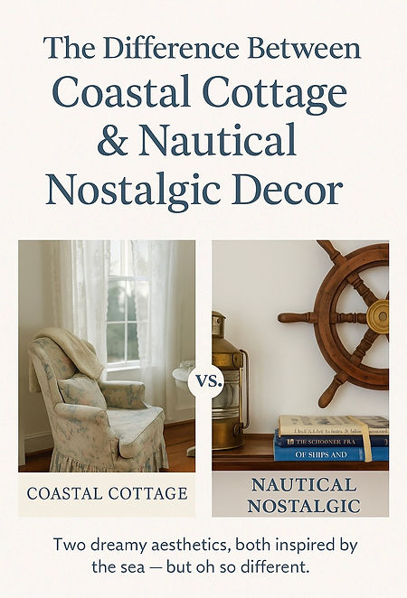 Both dreamy aesthetics inspired by the sea - but so very different