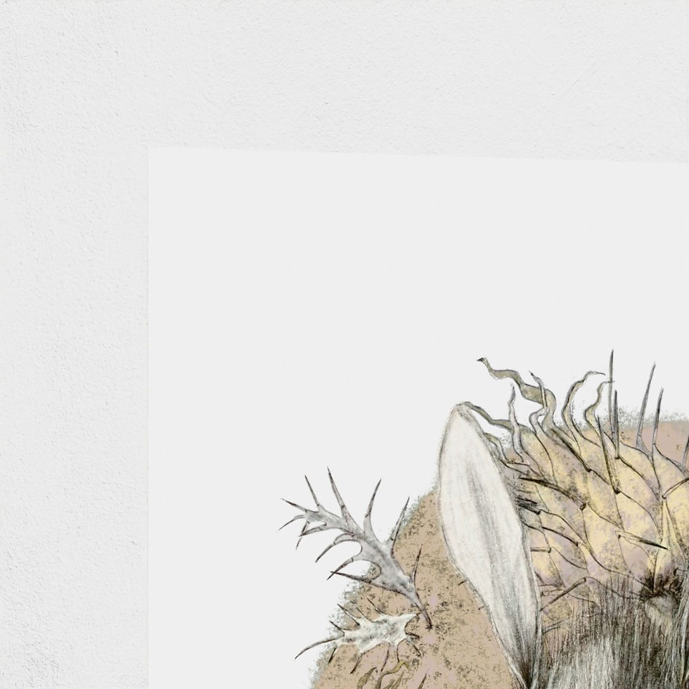 Thumbnail: "Lapin" the Hare Child | Whimsical Creatures Fine Art Print