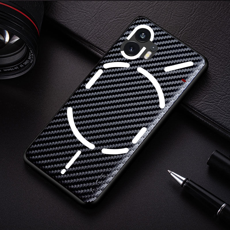 Thumbnail: Carbon Fibre Shockproof Slim Case for Nothing Phone 1 2 Non-Slip Full Body Prote