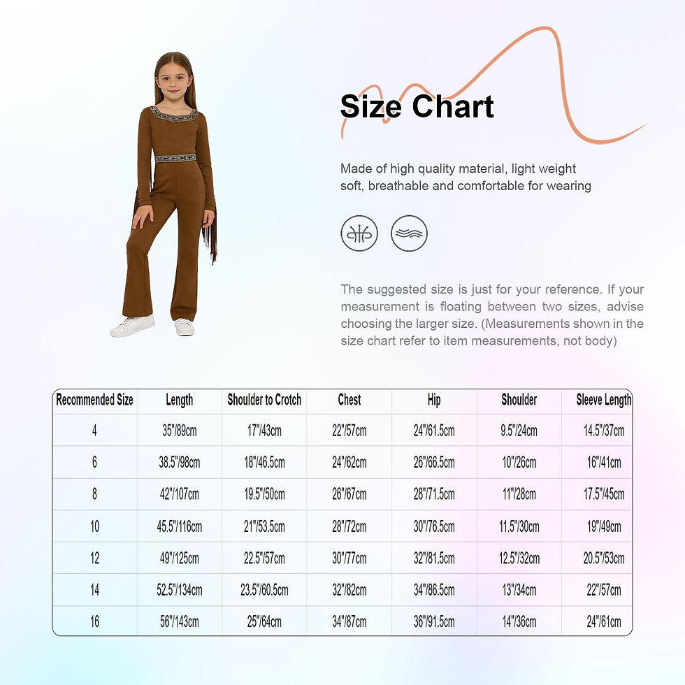 Thumbnail: Girls Native Indian Costumes Indians Princess Dress-up Native Outfit Fringed Lon