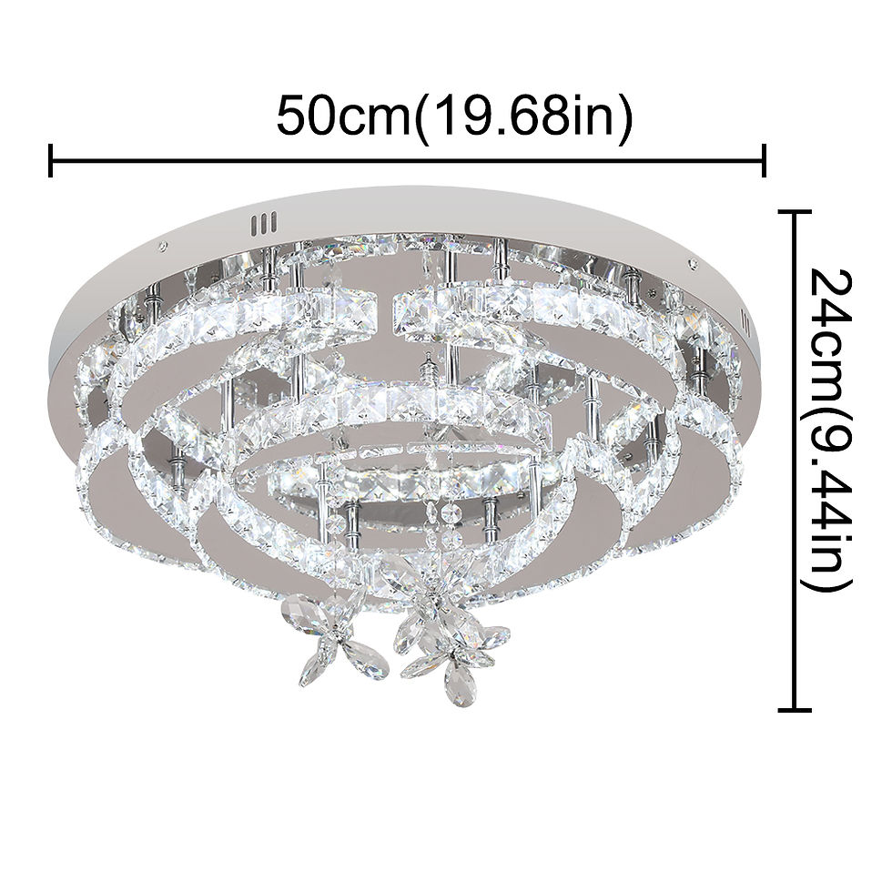 Thumbnail: VETRULUS Luxury K9 Crystal Chandelier Modern Ceiling Lamp Led Living Dining Room