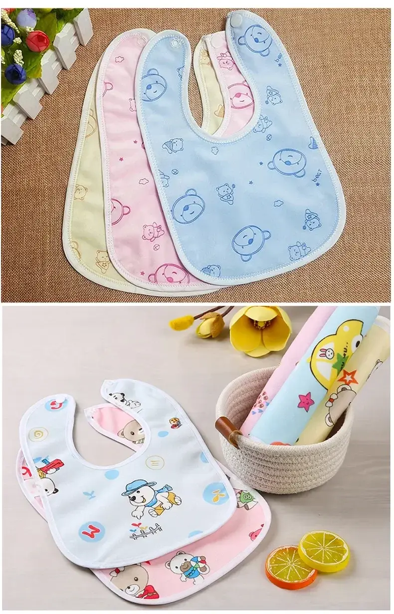 Thumbnail: Baby Bibs for Children Waterproof Babys Bib Newborn Water Uptake Bibs Burp Cloth