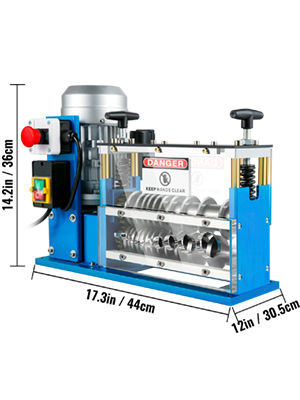 Thumbnail: SucceBuy Electric Wire Stripping Machine Cable Stripper 1.5-38mm 11 Channels Acr