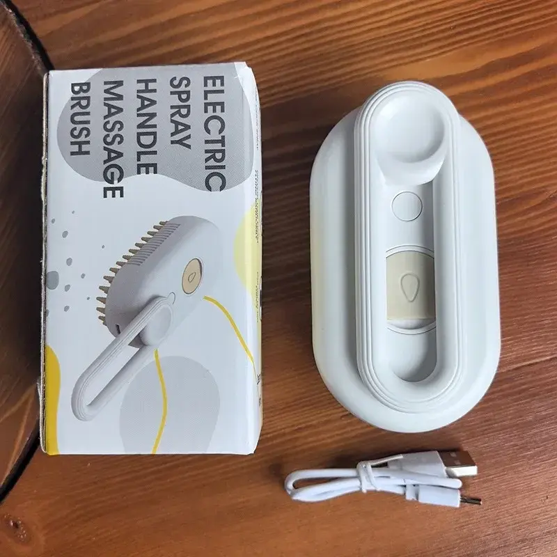 Thumbnail: Cat Dog Electric Spray Massage Soothing Comb Single Button Spray Anti Loose Hair