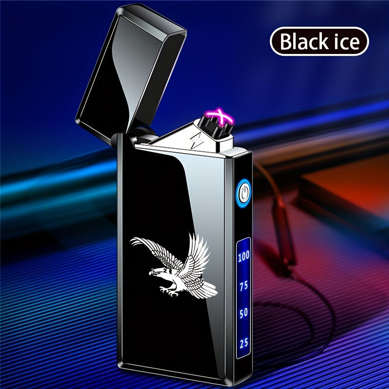 Thumbnail: Double-Arc Rechargeable Lighter, Fashion Simple Lighter For Outdoor Camping BBQ
