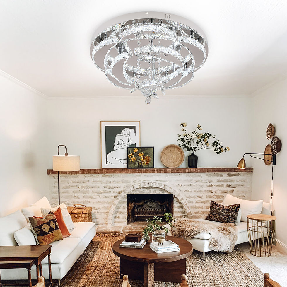 Thumbnail: VETRULUS Luxury K9 Crystal Chandelier Modern Ceiling Lamp Led Living Dining Room
