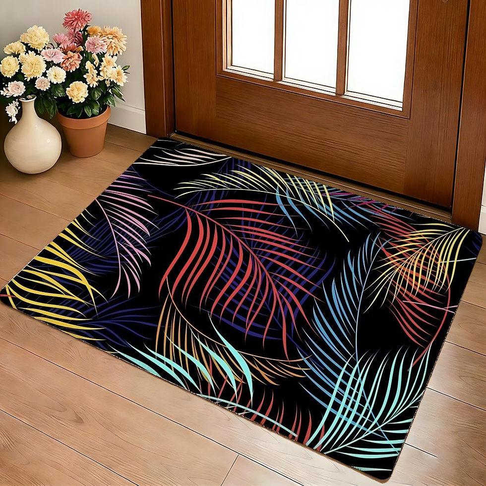Thumbnail: Weed Leaf Floor Mat Cozy Flannel Soft Thick Non-Slip Mat For Living Room Bedroom