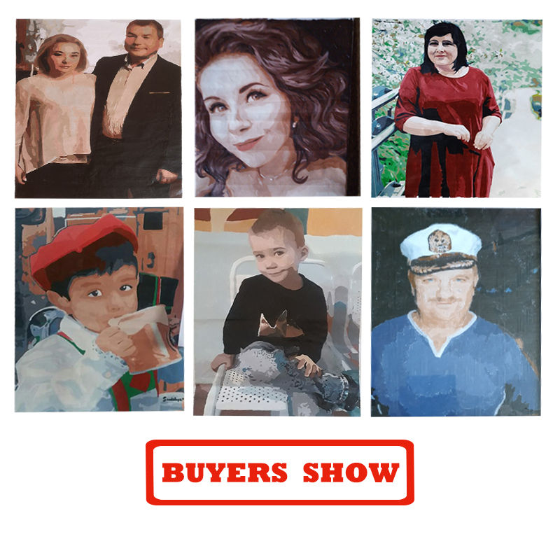 Thumbnail: Photo Custom DIY Painting By Numbers Digital Oil Painting For Beginners Coloring